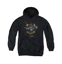 Justice League Movie Youth Batmobile Pull Over Hoodie / Hooded Sweatshirt