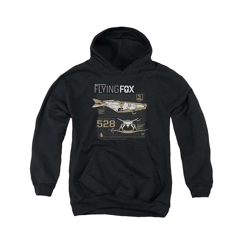 Justice League Movie Youth Flying Fox Pull Over Hoodie / Hooded Sweatshirt