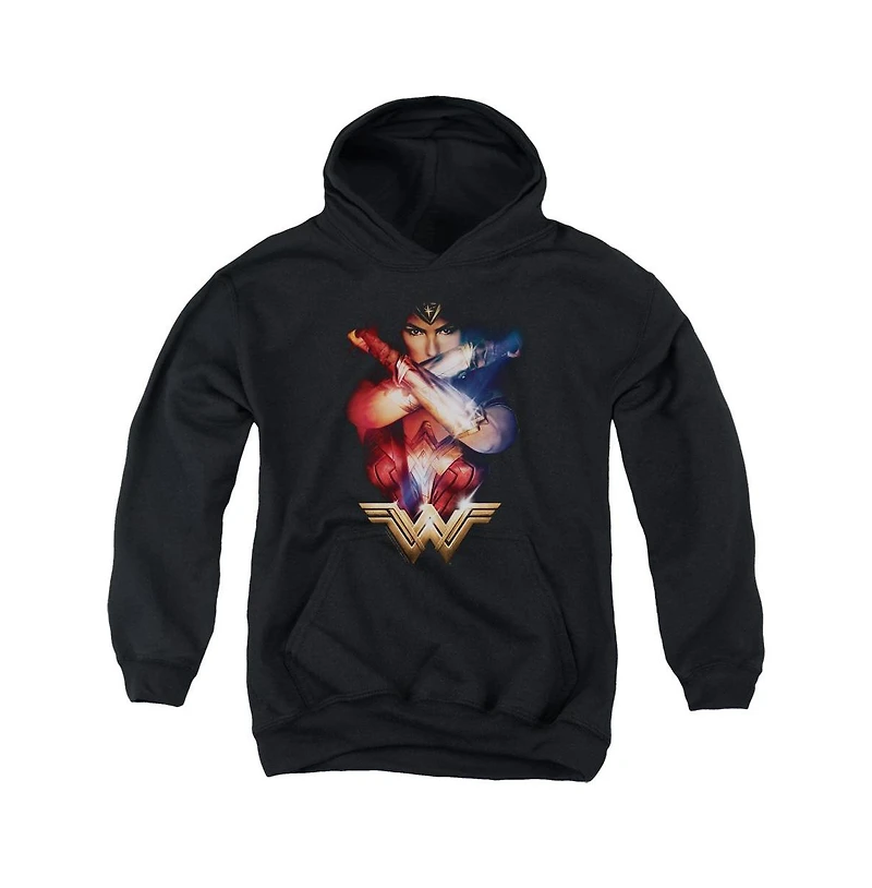Wonder Woman Movie Youth Arms Crossed Pull Over Hoodie / Hooded Sweatshirt