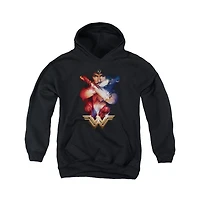 Wonder Woman Movie Youth Arms Crossed Pull Over Hoodie / Hooded Sweatshirt
