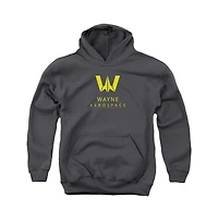 Justice League Movie Youth Wayne Aerospace Pull Over Hoodie / Hooded Sweatshirt