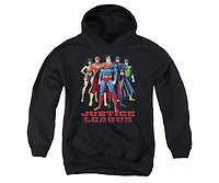 Justice League of America Youth Pull Over Hoodie / Hooded Sweatshirt