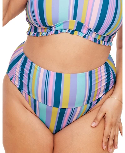 Adore Me Women's Rainey Swimwear High Waist Bikini Panty