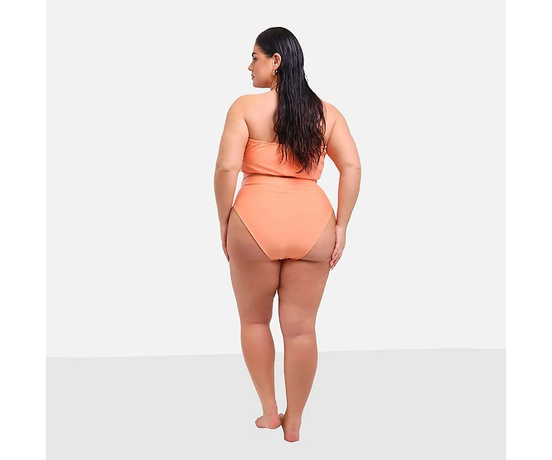 Rebdolls Plus Size Essential High Waist Bikini Bottom