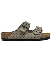 Birkenstock Men's Arizona Suede Embossed Dotted Adjustable Slide Sandals from Finish Line