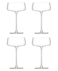 Lsa International Metropolitan Champagne Saucers, Set of 4