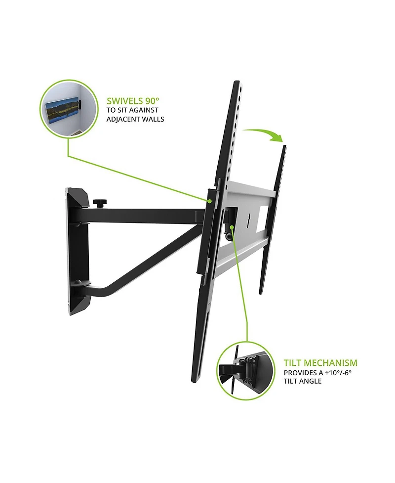 Kanto FMC1 Telescoping Corner Tv Mount for 40" - 60" TVs