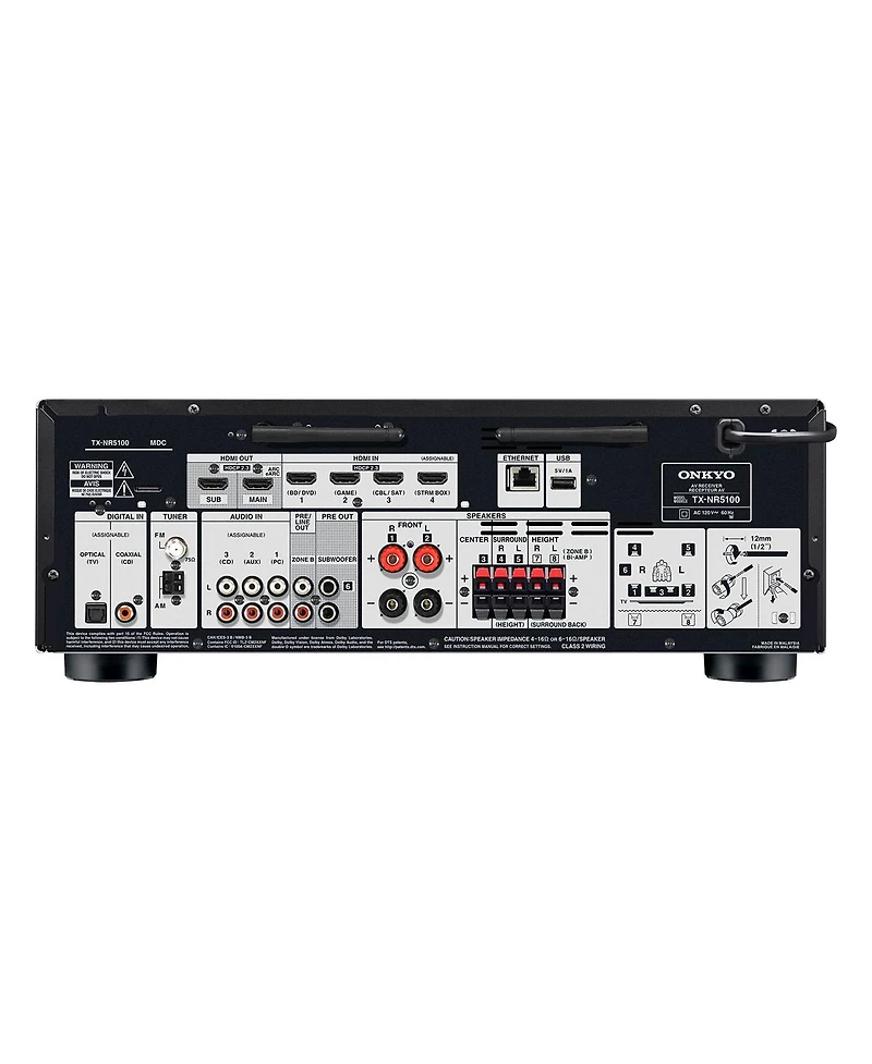 Onkyo Tx-NR5100 7.2-Channel 8K Av Receiver with Built-In Bluetooth