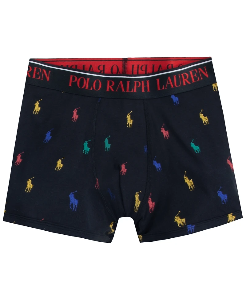 Polo Ralph Lauren Big Boys Cotton Stretch Boxer Briefs 3-Pack