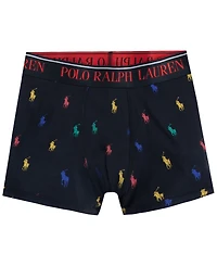 Polo Ralph Lauren Big Boys Cotton Stretch Boxer Briefs 3-Pack