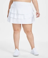 Id Ideology Plus Flounced Active Skort, Created for Macy's
