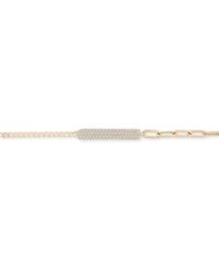 Audrey by Aurate Diamond Bar Two-Chain Link Bracelet (1/2 ct. t.w.) in Gold Vermeil, Created for Macy's