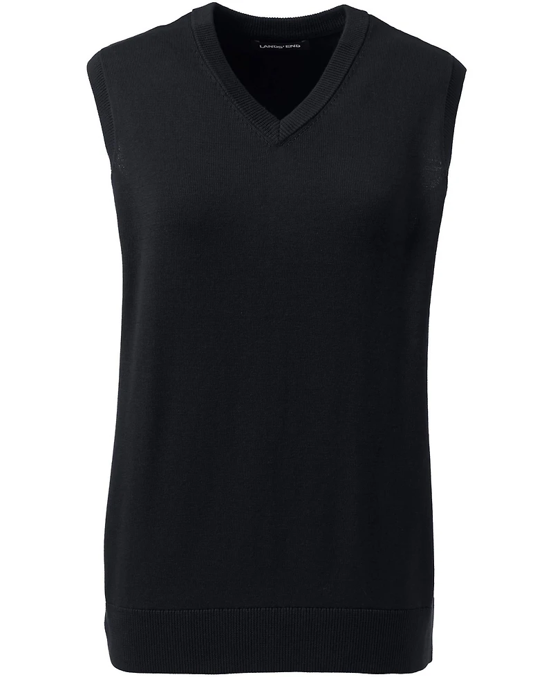 Lands' End Women's Cotton Modal Fine Gauge Sweater Vest