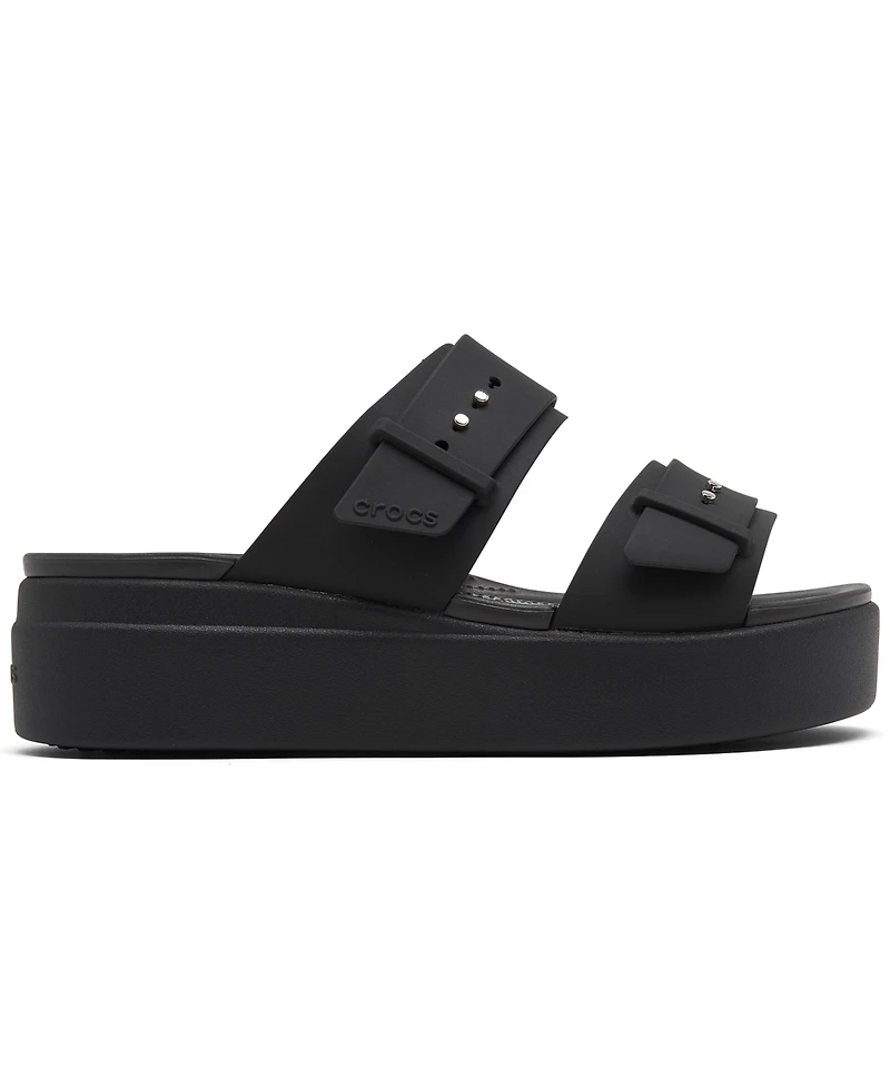Crocs Women's Brooklyn Low Wedge Sandals from Finish Line