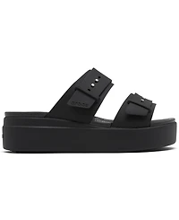 Crocs Women's Brooklyn Low Wedge Sandals from Finish Line