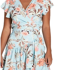 Belle & Bloom Women's Love Shack Mini Wrap Dress