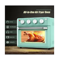 Slickblue 19 Qt Dehydrate Convection Air Fryer Toaster Oven with 5 Accessories