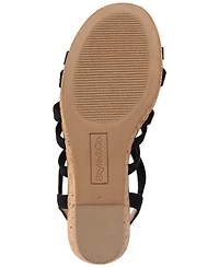 Style & Co Women's Arloo Strappy Elastic Wedge Sandals, Created for Macy's