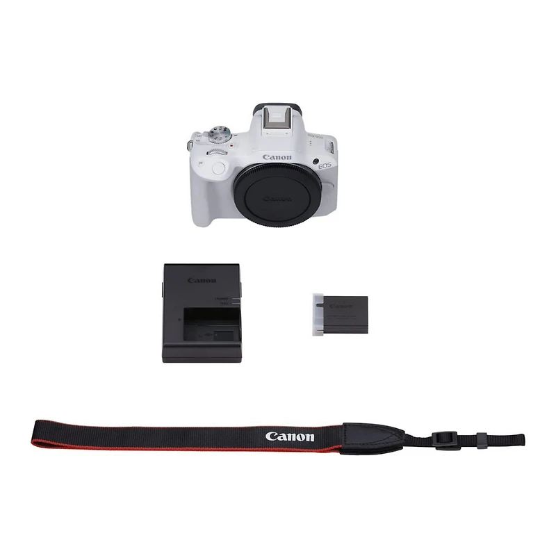 Canon Eos R50 Mirrorless Vlogging Camera with 24.2 Megapixel Cmos Sensor (White)