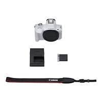 Canon Eos R50 Mirrorless Vlogging Camera with 24.2 Megapixel Cmos Sensor (White)