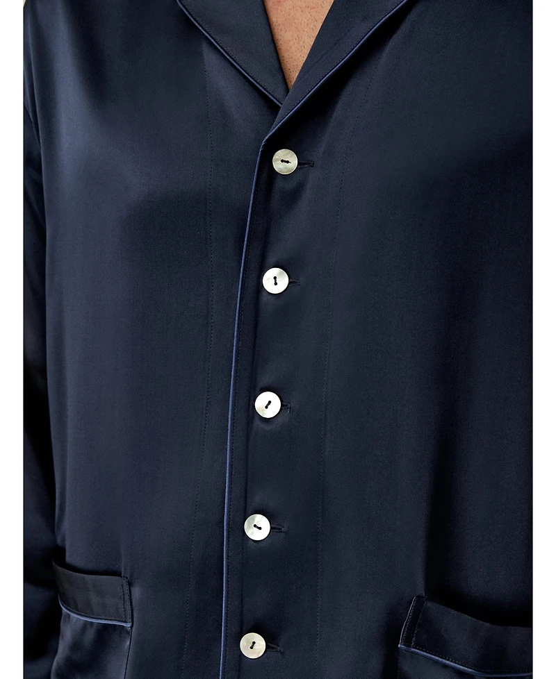 Lilysilk Men's Long Silk Pajamas Set for Men