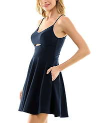 City Studios Juniors' Cutout Midriff Party Dress