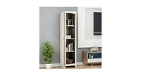 Slickblue Linen Tower Bathroom Storage Cabinet Tall Slim Side Organizer with Shelf