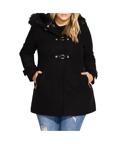 City Chic Women's Wonderwall Coat