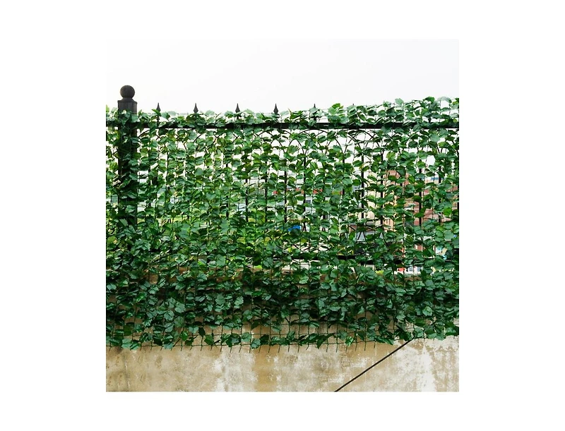 Slickblue Faux Ivy Leaf Decorative Privacy Fence-59 x 95 Inch