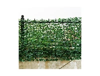 Slickblue Faux Ivy Leaf Decorative Privacy Fence-59 x 95 Inch