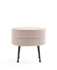 Manhattan Comfort Bailey 18.11" Woven Polyester Blend Upholstered Ottoman