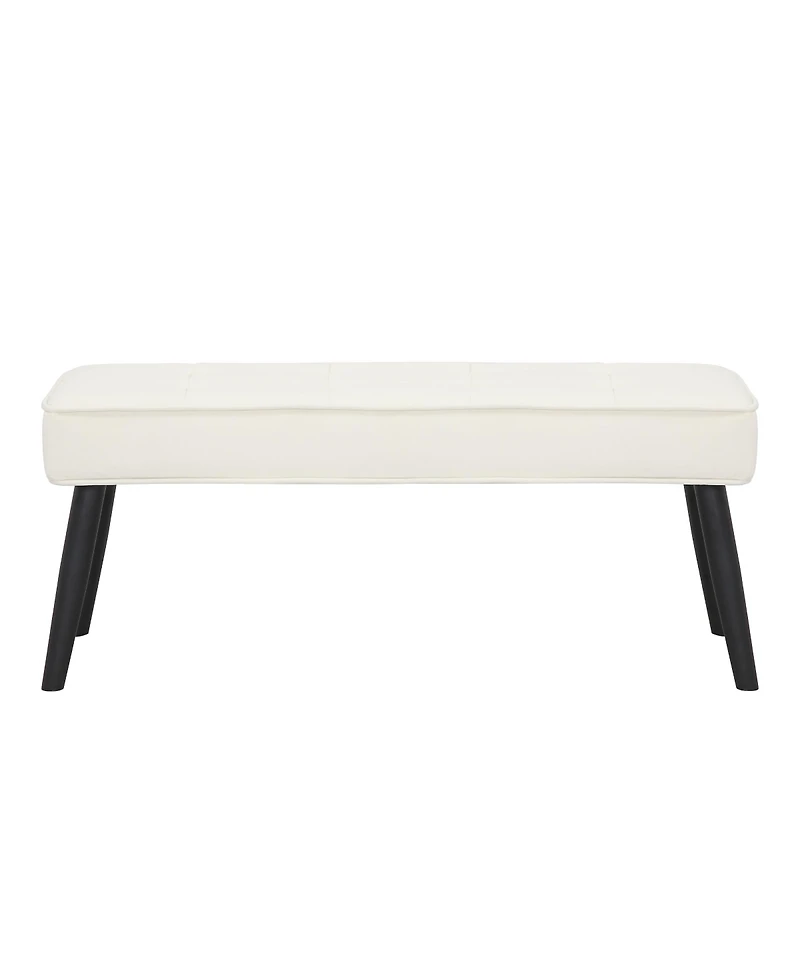 WestinTrends Velvet Tufted Bedroom Bench for Living Room & Entryway