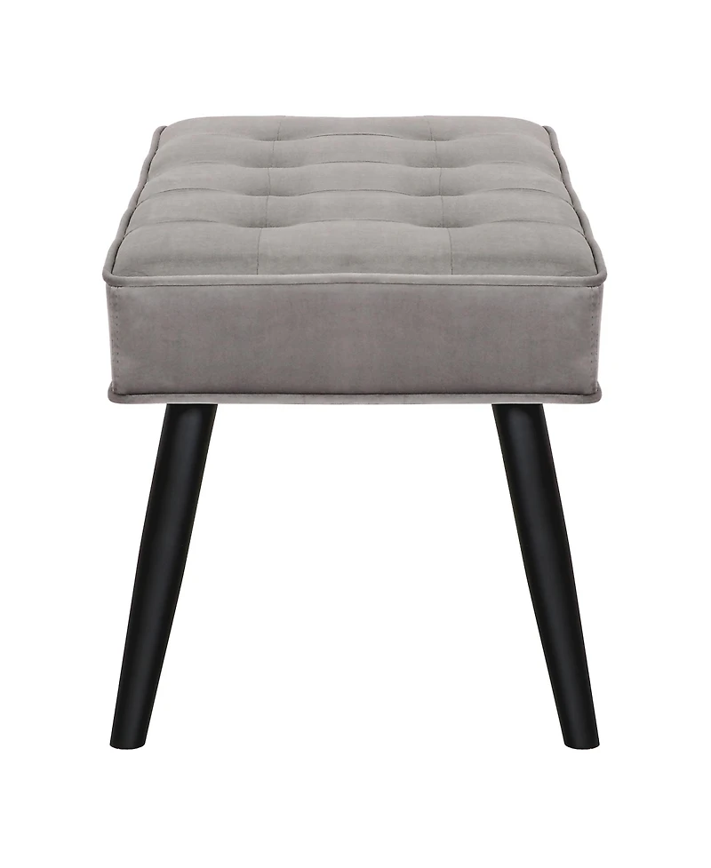 WestinTrends Velvet Tufted Bedroom Bench for Living Room & Entryway