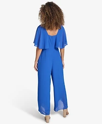 kensie Women's Flutter-Sleeve Jumpsuit