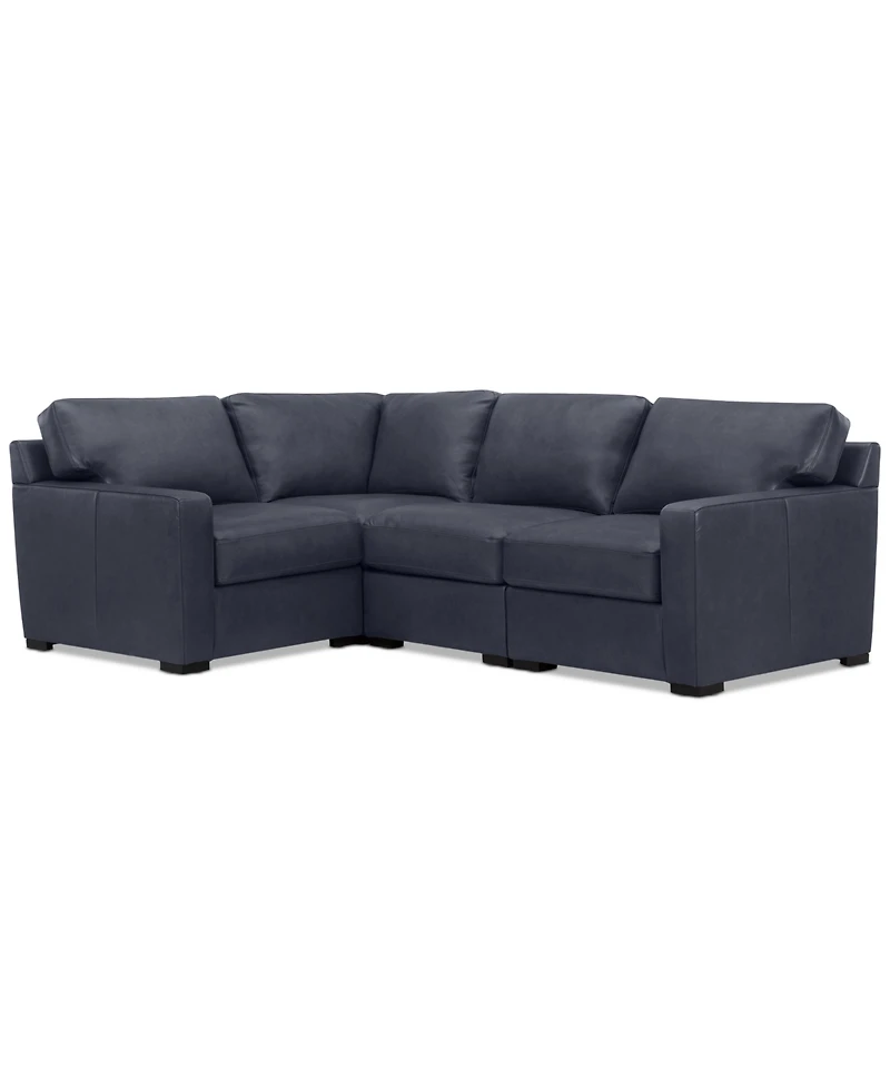 Radley 101" 4-Pc. Leather Corner Sectional, Created for Macy's