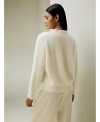 Lilysilk Women's Hestia Button Front V Neck Cardigan