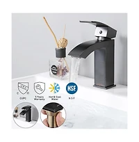 Aquaterior Modern 1 Hole Bathroom Faucet Vanity Sink Basin Single Handle Diy Hotel Orb