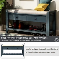 Streamdale Multipurpose Entryway Bench with Seat and Drawers