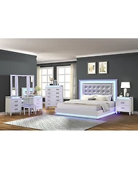 Simplie Fun Passion Nightstand Milky White