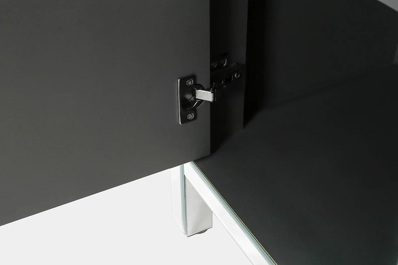 Streamdale Mirror-trimmed diamond design storage cabinet for any room