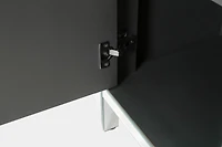 Streamdale Mirror-trimmed diamond design storage cabinet for any room