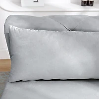 Streamdale Velvet Chaise Lounge with Storage & Pillow