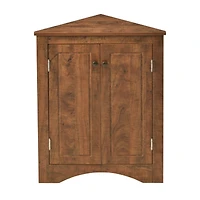 Streamdale Triangle Bathroom Storage Cabinet with Adjustable Shelves