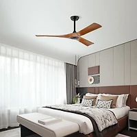Streamdale Furniture Modern 52" Ceiling Fan with Remote Control, Reversible Motor