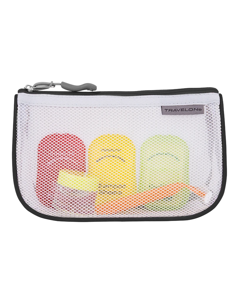 Travelon Set of 3 Assorted Piped Pouches