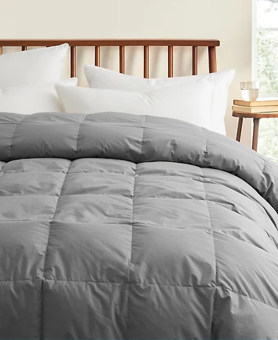 Unikome Cotton All Season Goose Feather Down Comforter, Twin