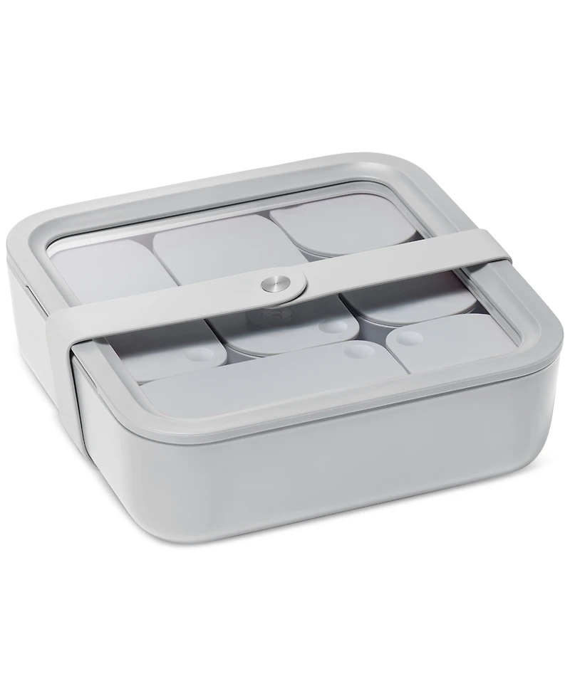 Caraway 10-Cup Glass Food Storage Container with Lid