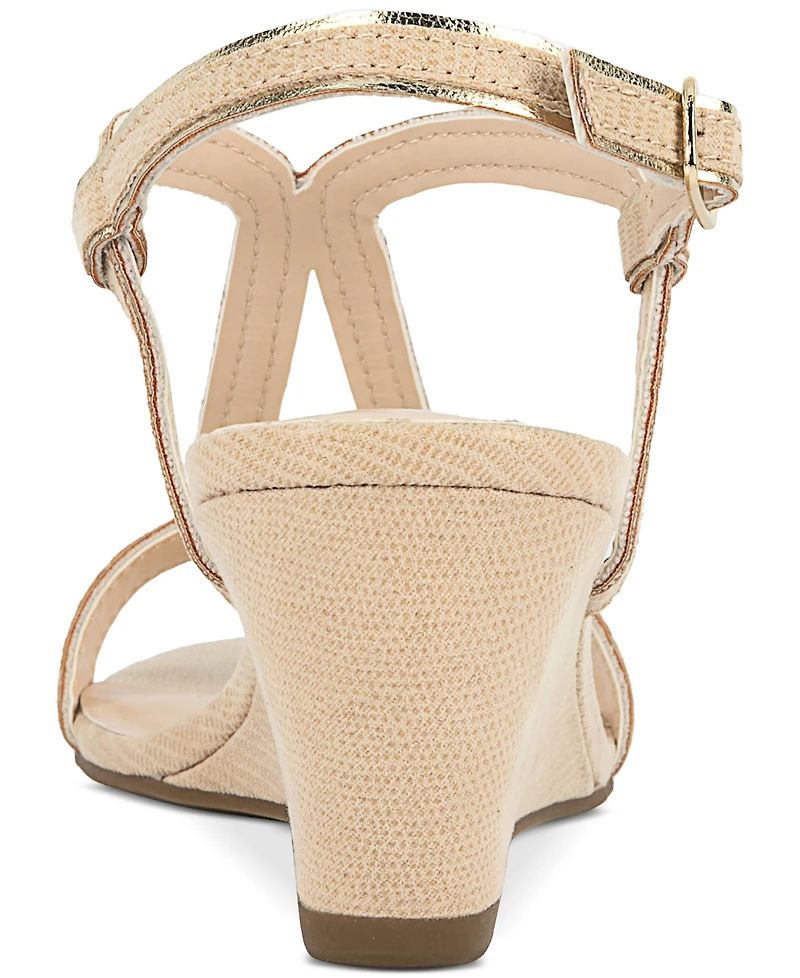 Jones New York Women's Denera Strappy Wedge Sandals