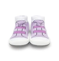 Komuello Infant Girl Breathable Washable Non-Slip Sock Shoes Walker - Violet