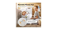 Slickblue 71 x 31 Inch Massage Bed Warmer Heating Pad with 5 Heat Settings
